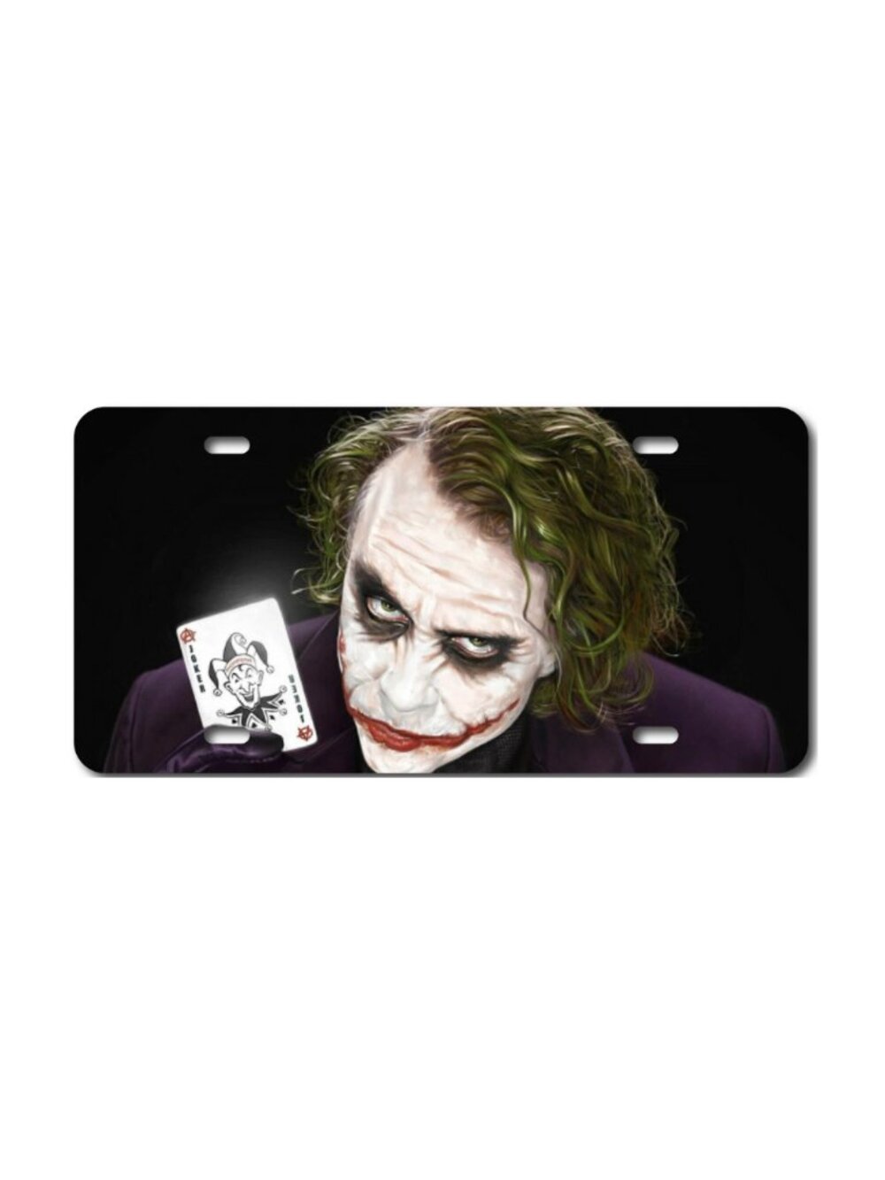 JOKER BATMAN DARKNIGHT VEHICLE PLASTIC LICENSE PLATE FRONT USA MADE CAR TRUCK
